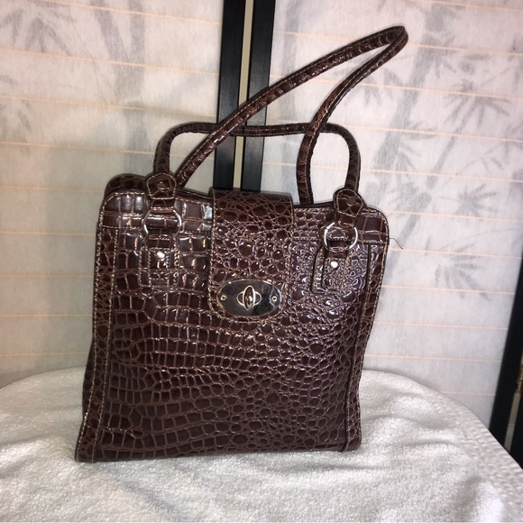 Cato Vinyl Brown Bag - Picture 3 of 5